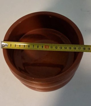35 Cazuelas de Barro curado.