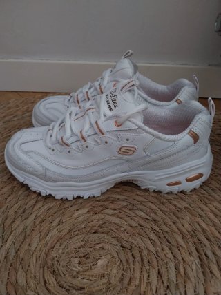 Zapatillas Skechers D'Lites Blancas T:38  25 cm