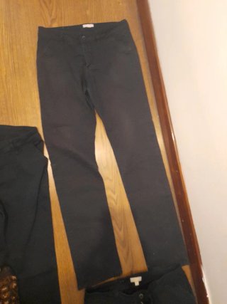 4 Pantalones Mujer Talla 42 Negros