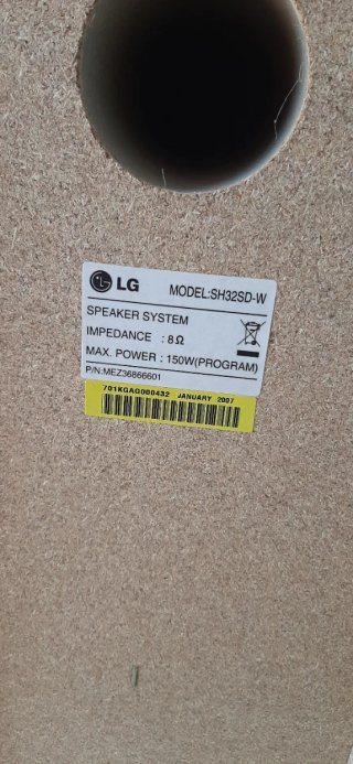 Conjunto Altavoces LG y Sony Negro/Plata