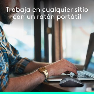 Logitech ratón inalámbrico compacto portátil azul
