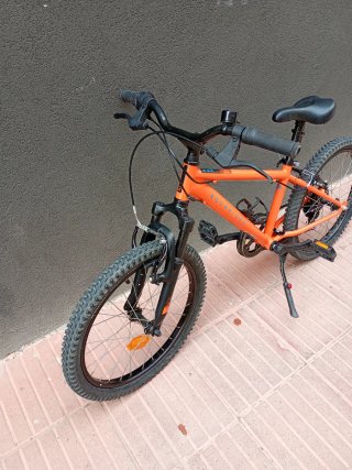 Bicicleta Infantil 20 MTB EXPL500 Naranja