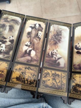 Biombo Chino Decorativo Pandas