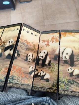 Biombo Chino Decorativo Pandas