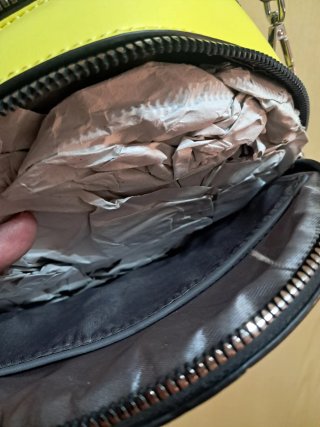 Borsa rotonda nuova gialla
