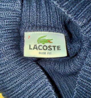 Jersey Lacoste cuello alto talla 7