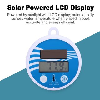 Termometro galleggiante solare e batteria piscina