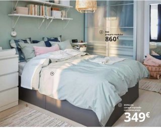 Canapé Ikea 135x190 Gris