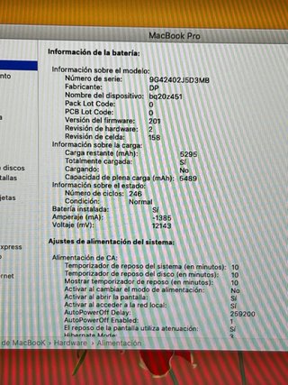 MacBook Pro Core i5 8GB RAM 1TB