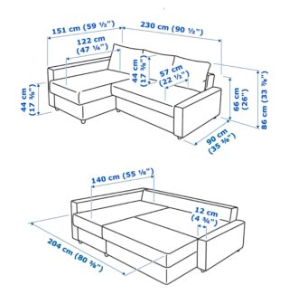 Sofá cama IKEA Friheten gris