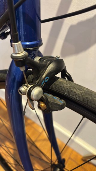 Bicicleta de carretera azul Decathlon talla L