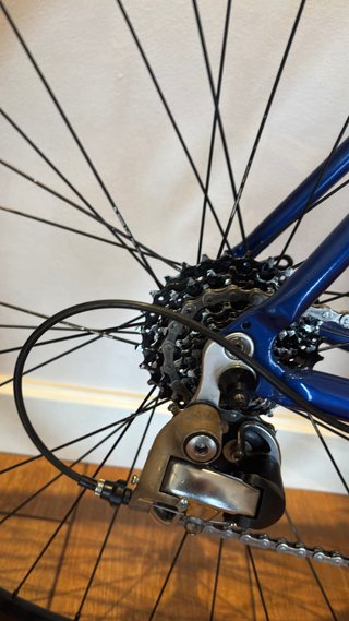 Bicicleta de carretera azul Decathlon talla L