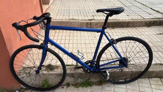 Bicicleta de carretera azul Decathlon talla L