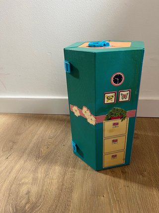Maletin Casa de muñecas plegable con cama