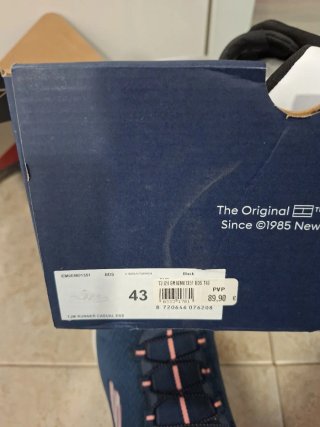 Nuove Scarpe da Ginnastica Tommy Jeans Uomo Nere e Bianche