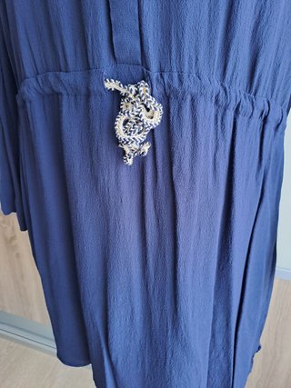 Vestido camisero azul marino Promod T.L-XL