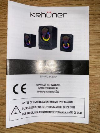 Altavoces Gaming Krhuner 2.1 RGB