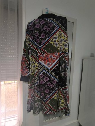 Vestido largo estampado