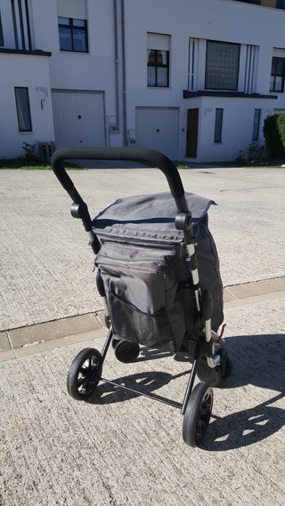 Carro de la compra gris