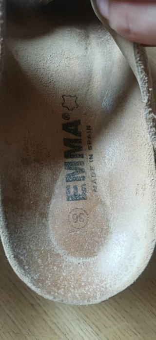 Zuecos altos beige Emma talla 36