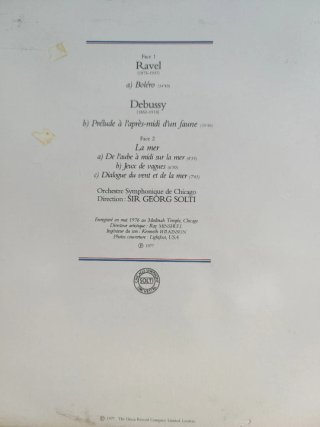 Vinilo LP Ravel: Bolero - Sir Georg Solti