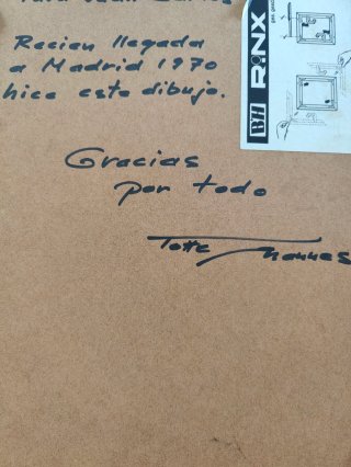 Dibujo Plaza con Fuente 1970