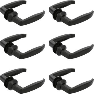 Set manillas aluminio negro para puertas