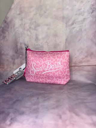 Pochette Saint Barth Rosa Leopardata