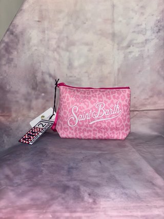 Pochette Saint Barth Rosa Leopardata
