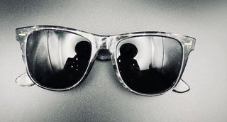 Gafas Ray Ban Wayfarer acetato plateado - raras-