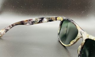 Gafas Ray Ban Wayfarer acetato plateado - raras-