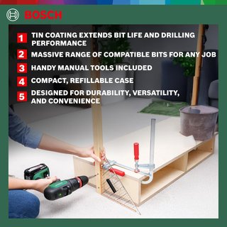Bosch maletín brocas para taladro madera
