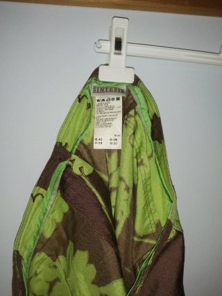 Pantalón de seda estampado floral