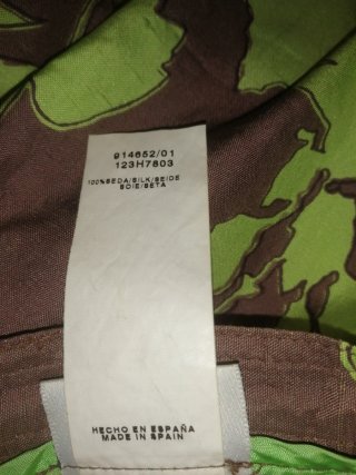 Pantalón de seda estampado floral