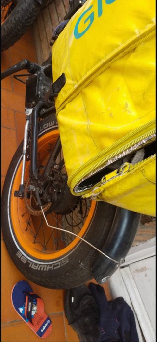 Bicicleta Eléctrica Fat Bike Amarilla dos battery