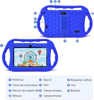 Veidoo Tablet infantil con control parental
