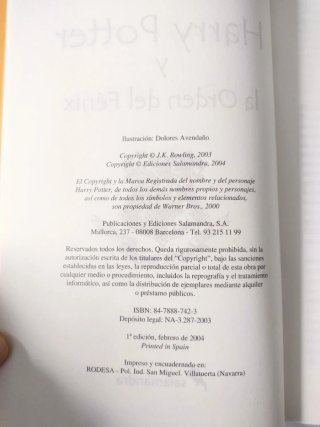 Lote libros Harry Potter 5-6-7 primeras ediciones