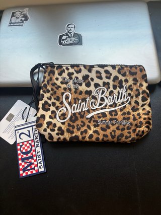 Pochette Saint Barth Leopardata