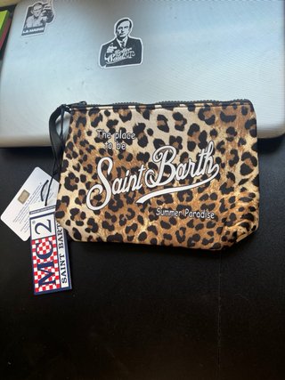 Pochette Saint Barth Leopardata