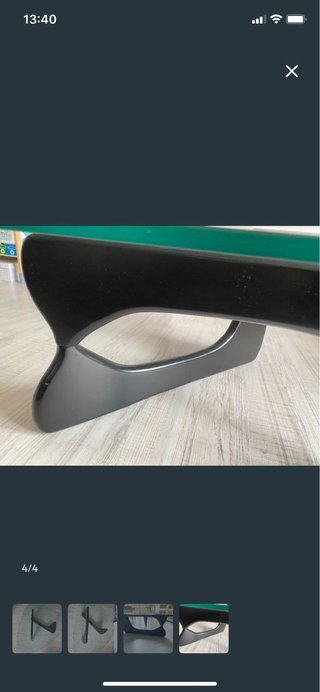 Mesa de centro cristal y plástico