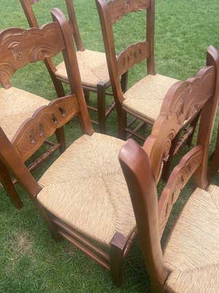 Sillas Castellanas Comedor Rattan Madera