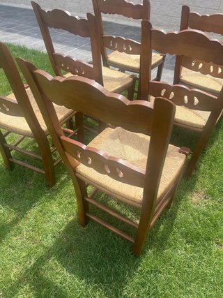 Sillas Castellanas Comedor Rattan Madera