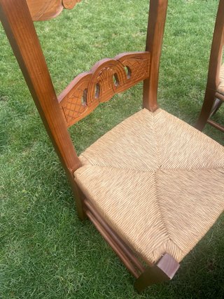 Sillas Castellanas Comedor Rattan Madera