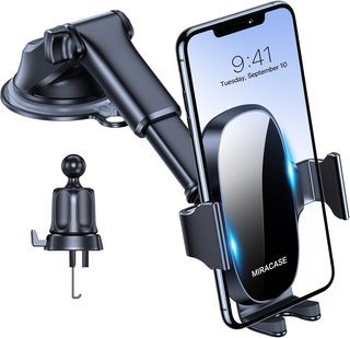 Supporto per cellulare auto con ventosa potente rotazione 360°