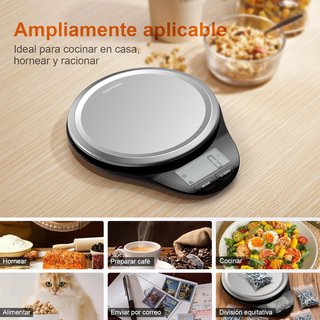 GRIFEMA báscula digital cocina acero inoxidable