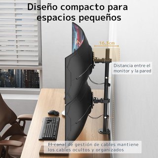 Soporte monitor doble vertical 17 a 49" NUEVO