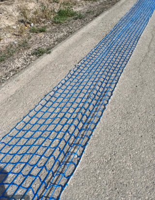 Red de obra seguridad 1,1x10m azul