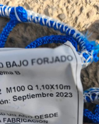 Red de obra seguridad 1,1x10m azul