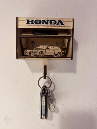 Colgador llaves artesanal Honda