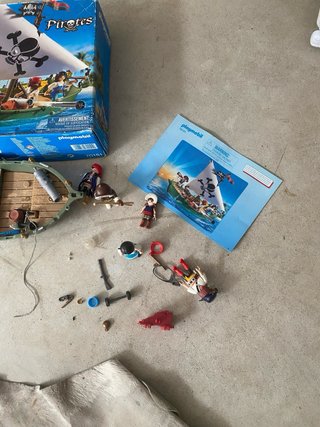 Barco Pirata Playmobil con Figuras